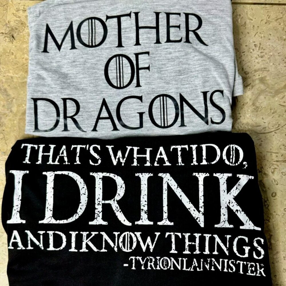 Game Of Thrones T-Shirts - Tyrion Lannister & Daenerys Targaryen Quotes